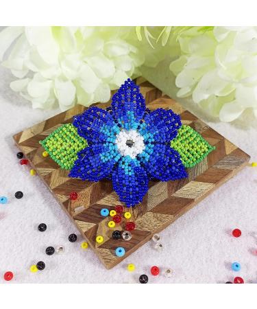 Handmade Native American Style Blue Beaded Hair Clips Collection - Buy Online on GoSupps.com
