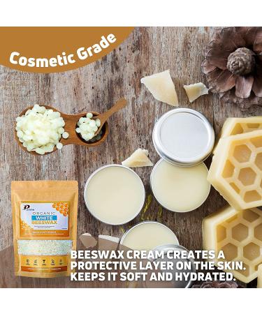 1LB USDA Certified Organic Beeswax Pellets - Pure White for Candle & Lotion Making | Food Grade & Pastilles for Candle Making & Lotion | Bees Wax Melts | PURIME - Buy Online on GoSupps.com