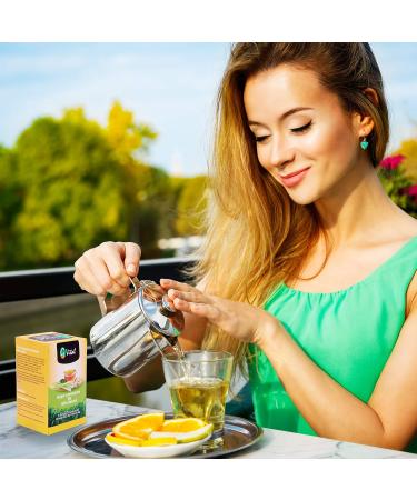 Lemongrass-Ginger Tea - Organic Herbal Blend for Digestive Wellness and Zesty Refreshment non-GMO caffeine free great hot and iced go vital - Buy Online on GoSupps.com