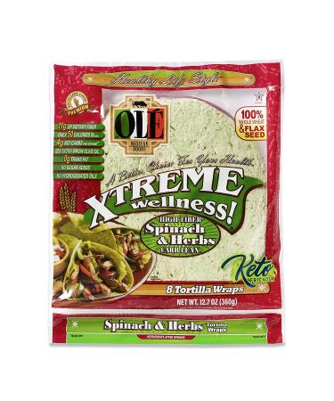 OL Xtreme Wellness Variety Flavors 8 Ct. Flour Tortillas | Low Carb & Keto Friendly | 12.7 oz (4 Pack) - Buy Online on GoSupps.com