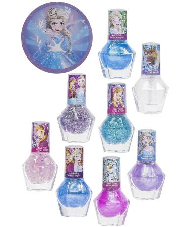Townley Girl Disney Frozen Peel-Off Nail Polish Set for Kids - 18 Pcs Glittery Colors with Nail Gems | Non-Toxic, Perfect for Parties and Makeovers - Buy Online on GoSupps.com