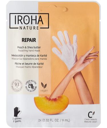 Iroha Nature - Hand & Nail Glove Repair and maintenance with Peach | Mask for Hands