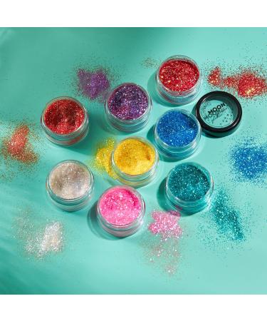Iridescent Orange Glitter Shaker by Moon Glitter - 5g - Festival Makeup for Face, Body, Nails, Hair & Lips - Buy Online on GoSupps.com