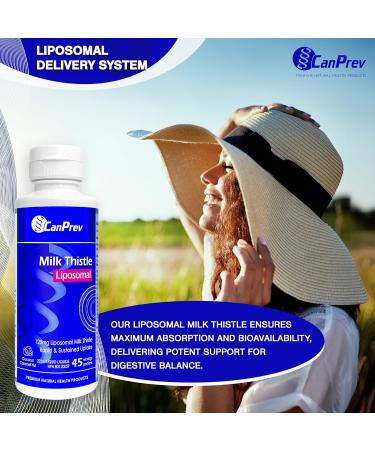 CanPrev Liposomal Milk Thistle 225ml Coconut Caramel Nut No Alcohol Added Supports Liver Function & Digestive Balance - Buy Online on GoSupps.com