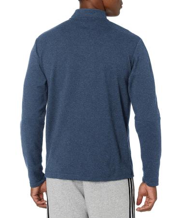 adidas Men's 3-Stripes Recycled Polyester Quarter Zip Pullover Navy XL - Buy Online on GoSupps.com