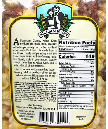 Killian Korn  Butter Rum Pecan Popcorn  "Sooo Yummy"  All Naturally Flavored Popcorn  Perfectly Popped Popcorn  11 oz (Pack of 2) + Includes-Free Huckleberry Gourmet Popcorn Sample Pack  .50 oz - Buy Online on GoSupps.com