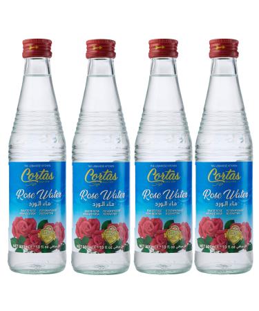 Cortas Rose Water, 10-Ounce Bottles (Pack of 4) - Buy Online on GoSupps.com