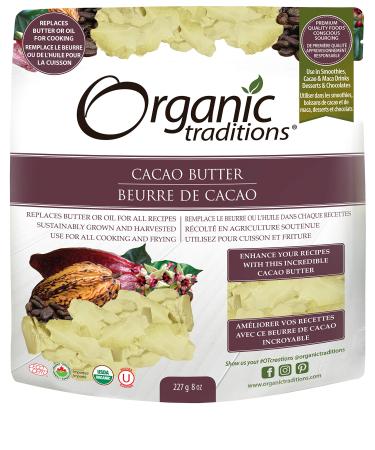 Organic Traditions Cacao Butter 8 oz (227 g)