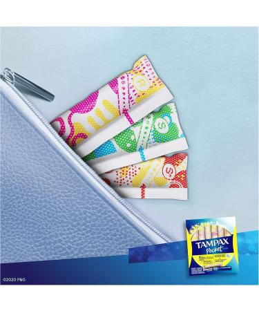 Tampax Pocket Pearl Tampons Regular Absorbency - Unscented 16 Count with LeakGuard Braid - International Shipping Available - Buy Online on GoSupps.com