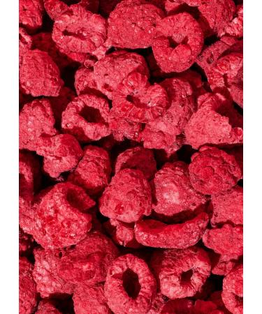 KoRo - Framboises lyophilis es 350 g - 100 % framboises sans additifs - Riche en fibres - Fruit et aromatique - En garniture pour le muesli les chocolats ou comme collation entre les repas - Buy Online on GoSupps.com