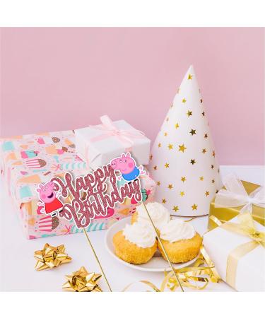 Seyal Pepa Pig Happy Birthday Cake Topper - Buy Online on GoSupps.com