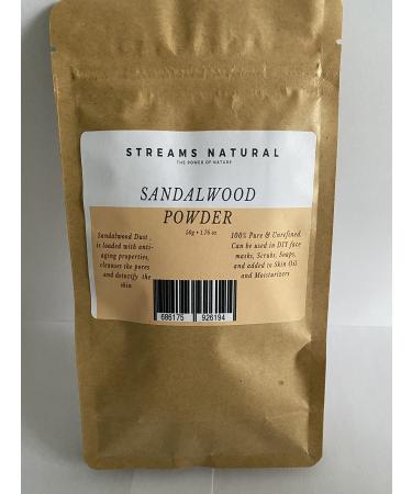 100% Pure Sandalwood Powder-50g by Streams Natural