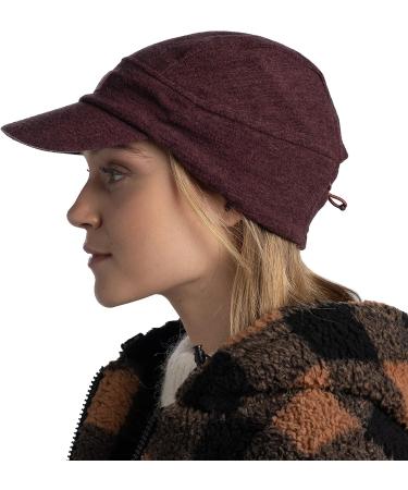 BUFF Unisex Merino Wool Fleece Cap Hat - Maroon | Packable & Adjustable - Buy Online on GoSupps.com