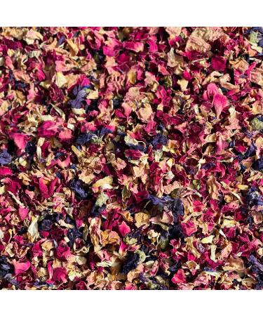 Fairy Festival' - 50g- Dried Edible Flower Petals - Red Rose Pink Rose Blue Cornflower Cream Jasmine and Purple Mallow - Food Grade - Culinary - Cake - Bake - Decoration (340) - Buy Online on GoSupps.com