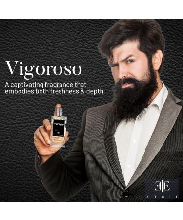 Vigoroso Men's Cologne Eau De Parfum 3.4 Fl Oz - Bold & Energizing Scent - Long-Lasting Fragrance for Men Vigoroso - 100 ml - Buy Online on GoSupps.com