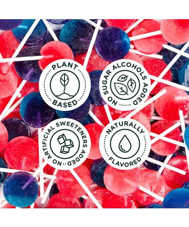 SmartSweets Lollipops - Blue Raspberry & Watermelon, 3oz | Low Sugar, Low Calorie, Vegan, Gluten-Free, Non-GMO | Healthy Snack for Kids & Adults - Buy Online on GoSupps.com