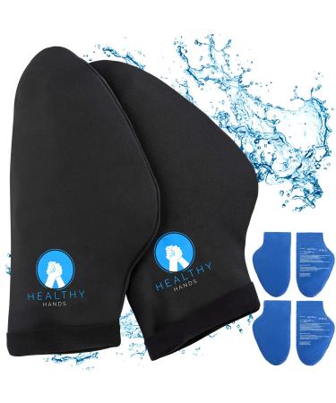 Healthy Hands Hand Wrap Cold Therapy Gloves for Chemo Neuropathy Arthritis Injuries and Working Hands Includes 2 Mittens and 4 Reusable and Flexible Gel Ice Packs S/M Small/Medium - Buy Online on GoSupps.com