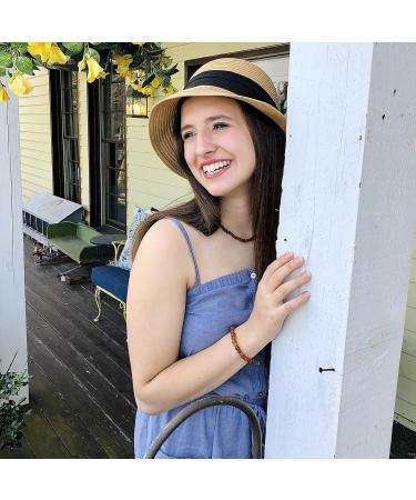 Baltic Amber Bracelet for Adults - Natural Pain Relief for Migraines, Sinus & Arthritis - Cognac (Large) - Buy Online on GoSupps.com