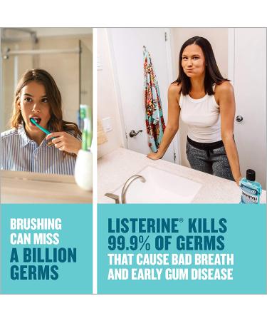 Listerine Cool Mint Antiseptic Mouthwash 1L - Fight Bad Breath, Plaque & Gingivitis - Buy Online on GoSupps.com