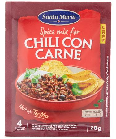 Santa Maria Chili Con Carne Seasoning Spice Mix 28 g - Buy Online on GoSupps.com