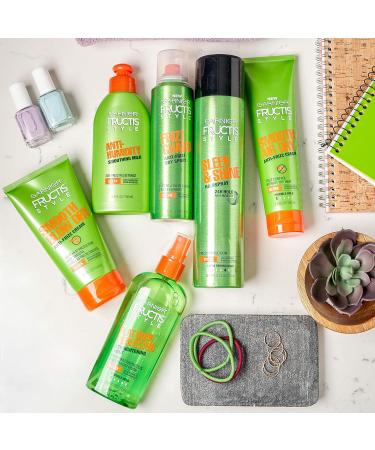 Garnier Fructis Style Smooth Air Dry Anti-Frizz Cream Sleek 5.1 Fl Oz (Pack of 2) - 5.1 Ounce, Packaging May Vary - Buy Online on GoSupps.com