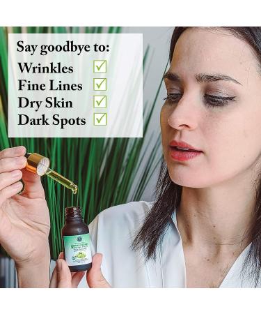 Skalli Essentials Organic Moroccan Prickly Pear Seed Oil | Anti-Aging Face Serum & Dark Circles Under Eye Treatment | Premium Grade Moisturizer (15 mL) - Buy Online on GoSupps.com