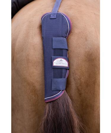 Equi-Theme tail protector 1200D in 3 trendy colours navy blue/burgundy red warmblood