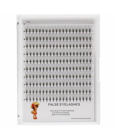 Bodermincer D Curl 10-18mm To Choose Lashes Premade Fans 10D Long Stem Russian Volume Professional Eyelash Extensions Faux Mink (11MM)