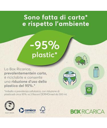  Dermomed Dermomed Eco-Recharge Liquid Hand Soap Cream Makes Your Skin Soft and Velvety with Hyaluronic Acid Repairs and Moisturizes Skin Dermatologically Tested 900ml - Buy Online on GoSupps.com