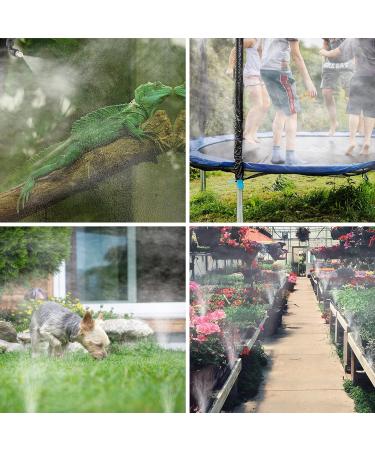 Acungji 4-Piece Adjustable Reptile Fogger Nozzle | 360 Cooling Sprinkler for Rainforest Tanks | Ideal for Pet Reptiles - Buy Online on GoSupps.com