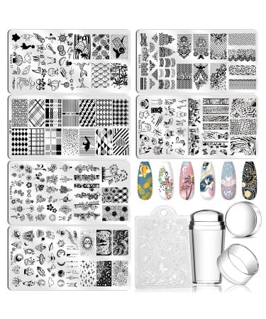 Premium Bute Nail Stamping Set - 12 Templates & 8 Gel Colors for Stunning Nail Art - UV Stamping Gel Included - Buy Online on GoSupps.com