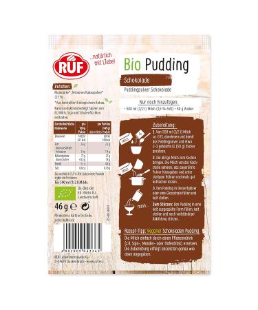 Buy Organic Chocolate Pudding Powder - Gluten-Free Vegan 16 Pack (46g each) - Premium Cocoa from Controlled Organic Cultivation - Buy Online on GoSupps.com