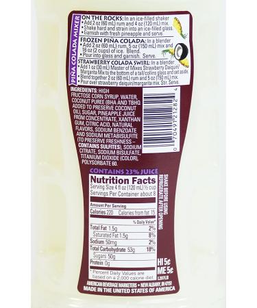 Master of Mixes Pina Colada Drink Mix - Ready to Use, 1L Bottle (Pack of 3) | Delicious Tropical Cocktail - Buy Online on GoSupps.com