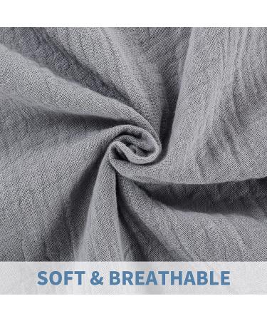 HOMBYS Muslin Baby Lounger Cover 2 Pack - 100% Cotton Slipcover for Infant Pillow (Blue & Grey) - Buy Online on GoSupps.com