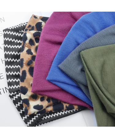 Kavya Boho Print Leopard Headbands for Women - 6 Pcs Hair Accessories Set | Elastic Hair Bands for Fashion and Yoga - UK Wide Delivery - Buy Online on GoSupps.com