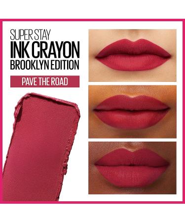 Maybelline Super Stay Ink Crayon Matte Longwear Lipstick - Pave The Road, 0.04 oz - Pack of 1 - Buy Online on GoSupps.com