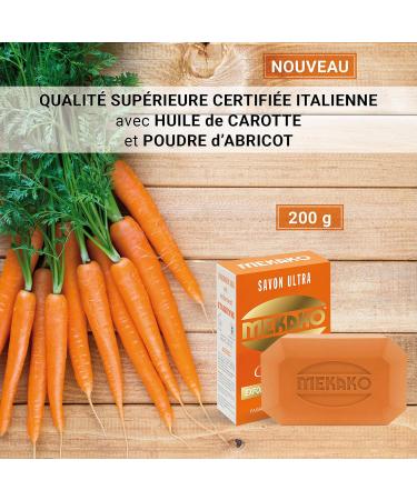  Mekako MEKAKO Carrots Soap Exfoliant - 200 g - Buy Online on GoSupps.com
