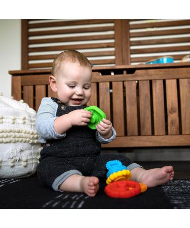 Buy Baby Einstein 12356 Stack & Teethe - 5-Part Multicolored Bite Ring & Toy Set for Babies | Easy to Grab & Stack Perfect for Early Development - Buy Online on GoSupps.com