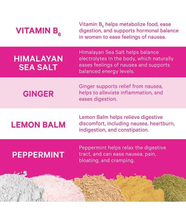 Pink Stork Total Nausea Relief Supplement with Vitamin B12 and Ginger - 60 Capsules | Pregnancy Morning Sickness and Motion Sickness Relief | Women-Owned - Buy Online on GoSupps.com