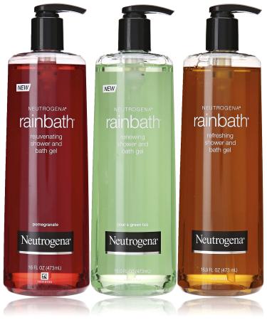 Neutrogena Rainbath Multi-pack of 3 1 Original Formula 1 Pomegranate and 1 Pear & Green Tea 16 fl oz bottles - Buy Online on GoSupps.com