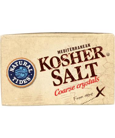 Natural Tides Mediterranean Kosher Salt Coarse Crystals 2.2lb - Premium Quality - Buy Online on GoSupps.com