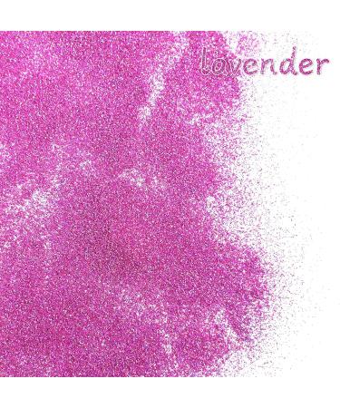 Jemesi Lavender Holographic Glitter Powder - 100g Fine Glitzer for Epoxy Resin Nail Art Body Decoration & More | International Shipping - Buy Online on GoSupps.com