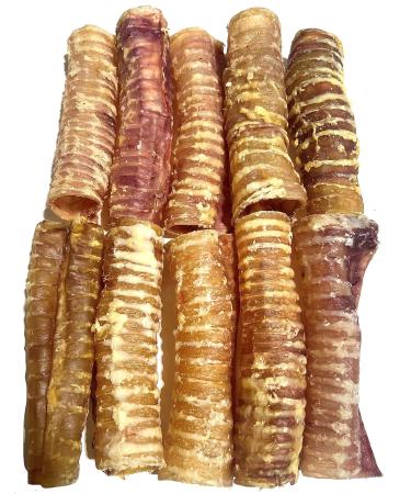 Beef Trachea Dog CHEW Treat - (4/6/12 INCH) Beef Trachea for Dogs - *(6 INCH 10 Pack)* - Single Ingredient Beef Treats - 100% Natural Free Range Beef - Dental CHEW 1 count (Pack of 10)