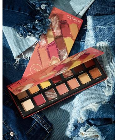 Catrice Pro Desert Romance Slim Eyeshadow Palette - No. 010 Destination Love | 14 Multi-Colored Shades Matte & Metallic Vegan & Nanoparticles Free | International Shipping Available - Buy Online on GoSupps.com