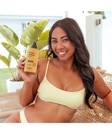b.tan SPF 7 Deep Tanning Dry Spray | Beach Bronze & Golden Tan Oil with Marula & Argan | Vegan & Cruelty-Free - Buy Online on GoSupps.com