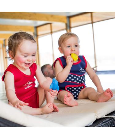 Konfidence Babywarma Baby Wetsuit Girls - 2mm Neoprene Baby Swimming Costume, 50+ UV Protection (6-12 Months, Mia) - Buy Online on GoSupps.com