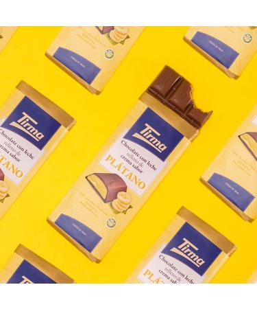Tirma Milk chocolate bar filled with banana cream 110g | Creamy chocolate banana filling | Milk chocolate with mint filling | Banana chocolate dessert | Mint chocolate snack - Buy Online on GoSupps.com