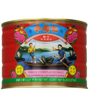 Lee Kum Kee Premium Oyster Sauce, 5 Pounds, No Preservatives Premium 5 Pound (Pack of 1)