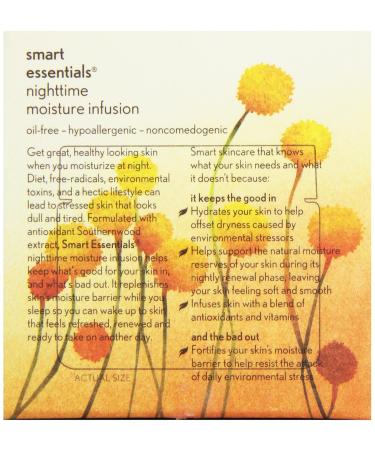 Aveeno Smart Essentials Nighttime Facial Moisturizer - 1.7 oz | Hydrating Infusion for Healthy Skin | International Shipping Available - Buy Online on GoSupps.com