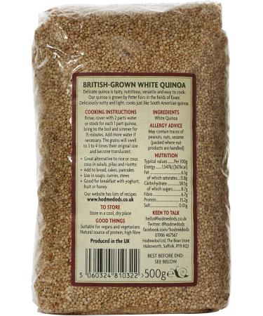 Hodmedod British White Quinoa 500 g - Buy Online on GoSupps.com